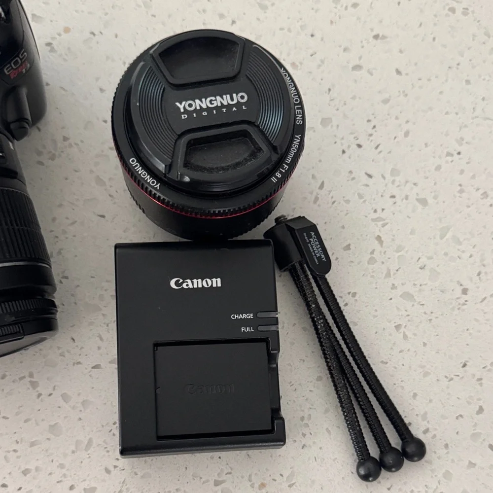 Canon EOS Rebel T3 Black DSLR Camera with Accessories